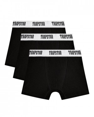 Trapstar 3 Pack Boxer Short Fekete Fehér | TS-65184
