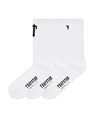 Trapstar 3 Pack Irongate T Socks Fehér | TS-65194