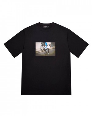 Trapstar Biker Tee Fekete | TS-65282