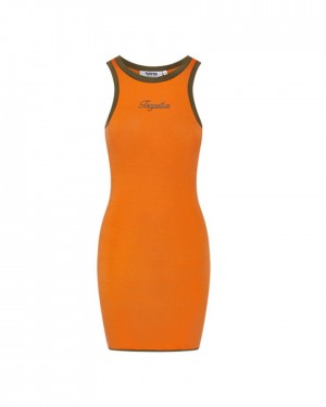Trapstar Contrast Racer Dress Narancssárga Khaki | TS-65108