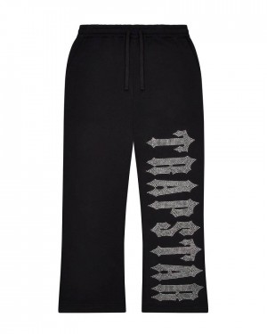 Trapstar Decoded Skull Diamante Jogger Fekete | TS-65321