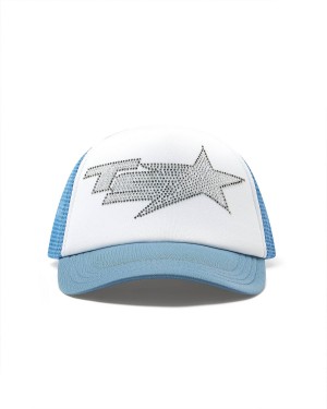 Trapstar Denim Diamante TS Star Trucker Kék | TS-65069