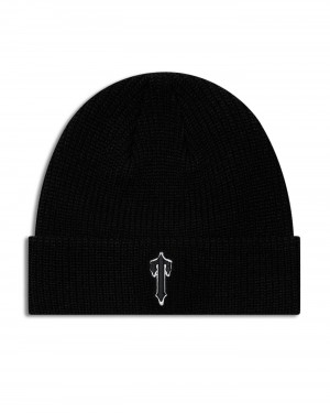 Trapstar Foundation Beanie Fekete | TS-65174