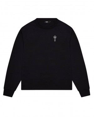 Trapstar Foundation LS Tee Fekete | TS-65228