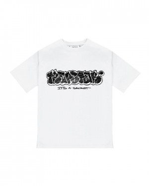 Trapstar Graffiti Tee Fehér | TS-65256