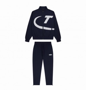Trapstar Hyper Shellsuit Sötétkék Fehér | TS-64873