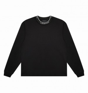 Trapstar Hyperdrive Collar LS Top Fekete Fehér | TS-64974