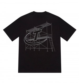 Trapstar Hyperdrive DIY Tee Fekete | TS-65268