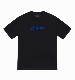 Trapstar Hyperdrive Embroidered Fekete Kék | TS-65026