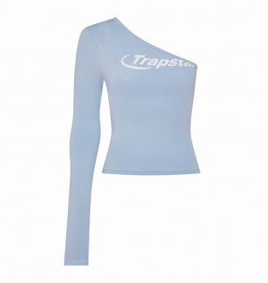 Trapstar Hyperdrive One Shoulder Top Kék | TS-64797