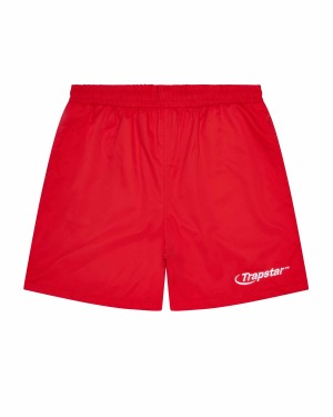 Trapstar Hyperdrive Shell Shorts Piros | TS-65311