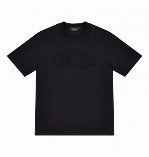 Trapstar Irongate Arch Embossed Fekete | TS-64969