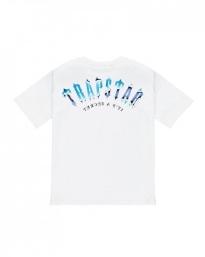 Trapstar Irongate Arch It's A Secret Tee Fehér Türkiz | TS-65244