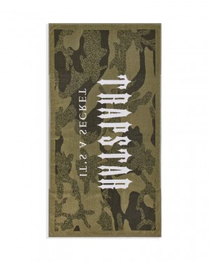 Trapstar Irongate Beach Towel Khaki Camo | TS-65205