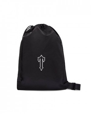 Trapstar Irongate Drawstring Bag Fekete Fehér | TS-65176