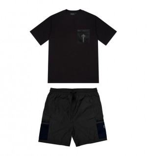 Trapstar Irongate Mesh Pocket Short Fekete Fehér | TS-64921