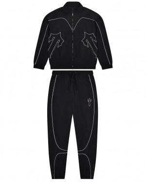 Trapstar Irongate T Panel Shell Tracksuit Fekete | TS-65377