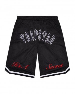 Trapstar It's A Secret Irongate Arch Shorts Fekete | TS-65297