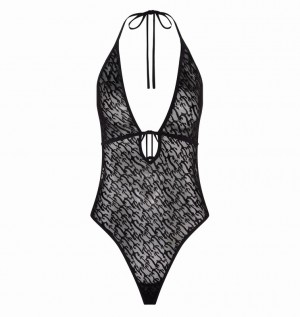 Trapstar Jacquard Mesh Halterneck Fekete | TS-64802