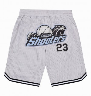 Trapstar *PRE ORDER* Shooters SS23 Basketball Shorts Szürke Kék | TS-64941