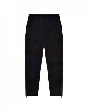 Trapstar Patchwork Irongate Bottoms Fekete | TS-65332