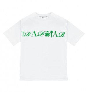 Trapstar Script Fehér Zöld | TS-64993