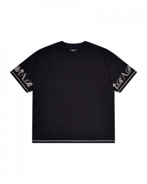 Trapstar Script Tee 2.0 Fekete | TS-65247
