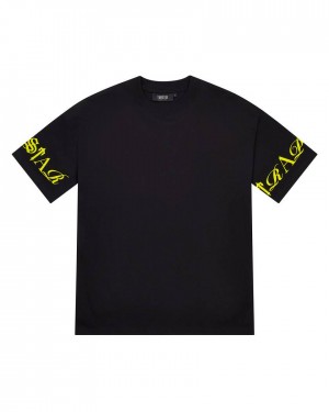 Trapstar Script Tee Fekete | TS-65284