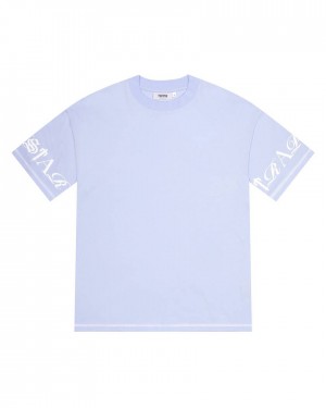 Trapstar Script Tee Kék | TS-65249