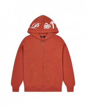 Trapstar Script Waffle Hoodie Narancssárga | TS-65344