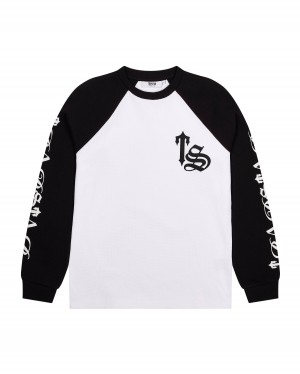 Trapstar Script Waffle LS Top Fehér | TS-65368