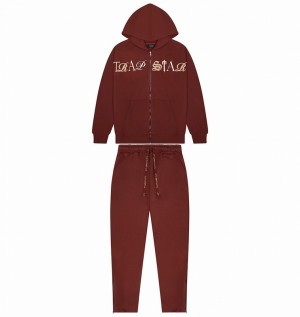 Trapstar Script Zip Through Bordó | TS-64879
