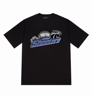 Trapstar Shooters Tee Fekete Kék | TS-64910
