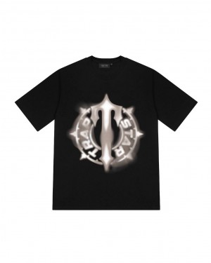 Trapstar Spin Print Tee Fekete | TS-65210
