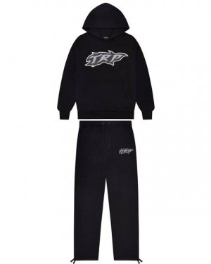 Trapstar TRP Flame Tracksuit Fekete | TS-65402