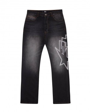 Trapstar TS Star Diamante Jeans Fekete | TS-65313