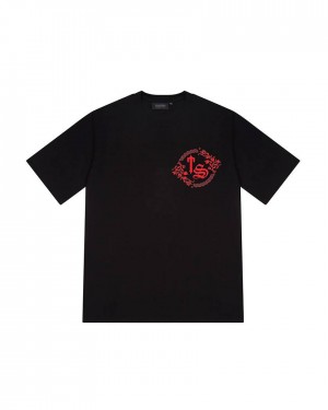 Trapstar TS Varsity Tee Fekete | TS-65259