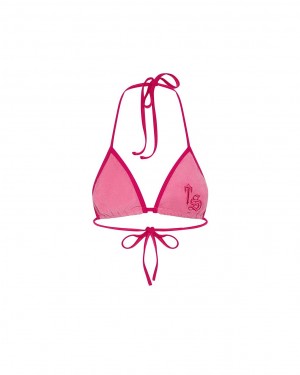 Trapstar Terry Script Bikini Top Rózsaszín | TS-65089