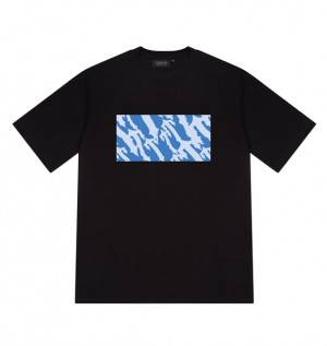 Trapstar Wavy T Box Fekete Kék | TS-65049