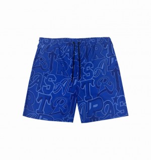 Trapstar Wildcard Swimming Shorts Kék | TS-64915