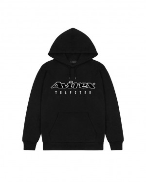 Trapstar x Avirex Hoodie Fekete | TS-65338