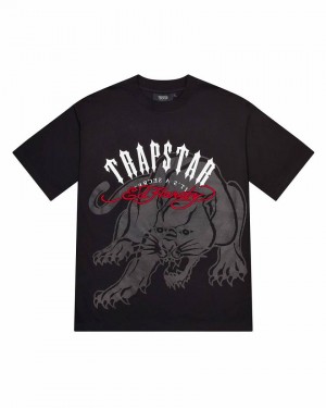 Trapstar x Ed Hardy Arch Tee Fekete | TS-65234