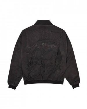 Trapstar x Ed Hardy Bomber- Black Fekete | TS-65455