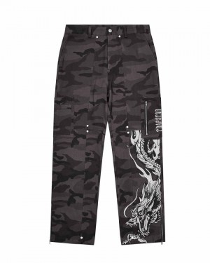 Trapstar x Ed Hardy Cargos Fekete Camo | TS-65319
