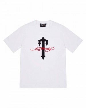 Trapstar x Ed Hardy Ironagte T Tee Fehér | TS-65236