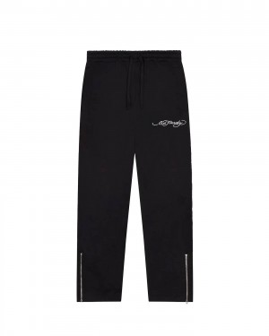 Trapstar x Ed Hardy Irongate Patchwork Jogger Fekete | TS-65326