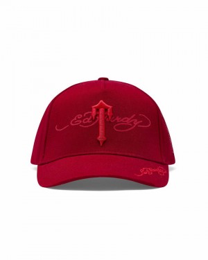 Trapstar x Ed Hardy Irongate T Cap Piros | TS-65080