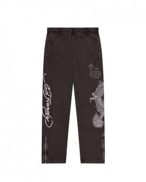 Trapstar x Ed Hardy Script Jogger Szürke | TS-65328